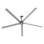 MAKANI 12ft 5-Blade 240V Industrial HVLS Fan with Wall Control - Silver