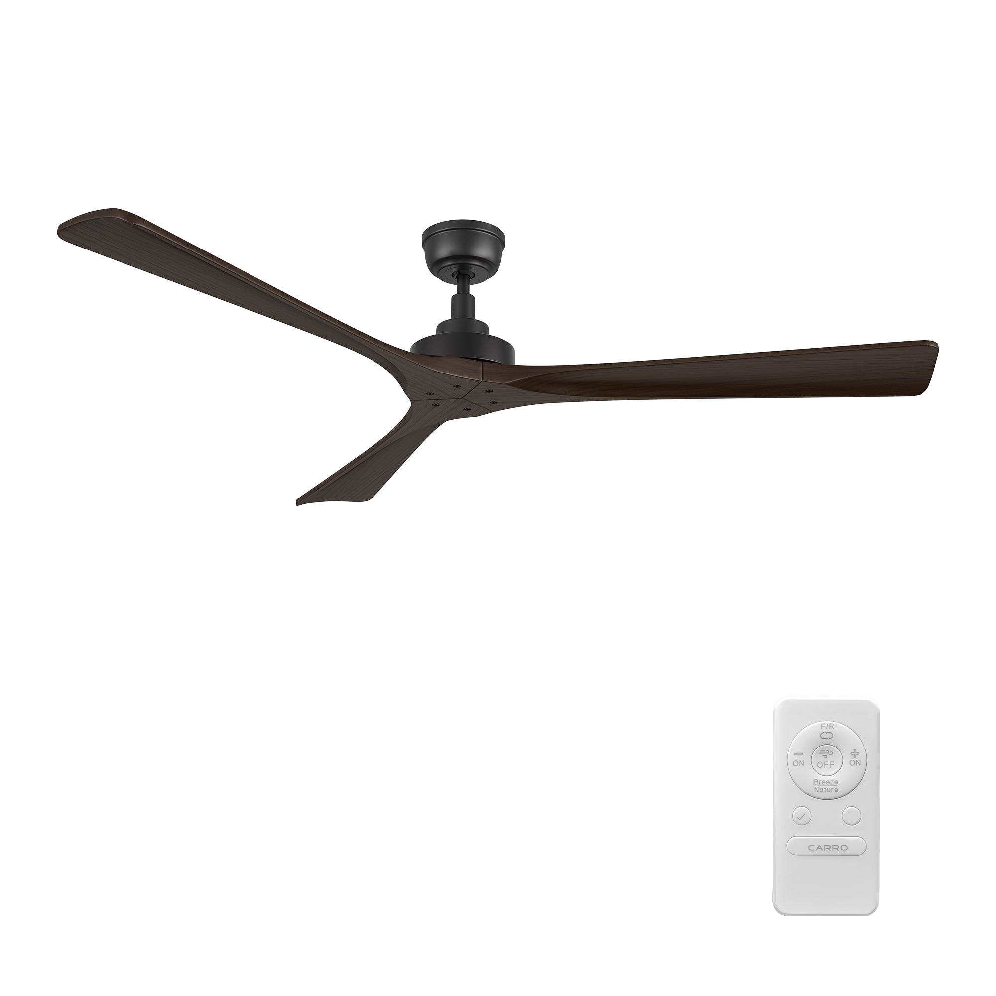 ATHENA 60 inch 3-Blade No Light Ceiling Fan with Remote