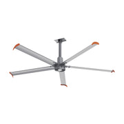 MAKANI 10ft 5-Blade 480V Industrial HVLS Fan with Wall Control - Silver
