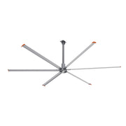 VISBY  20ft 6-Blade 480V Industrial HVLS Fan with Wall Control - Silver