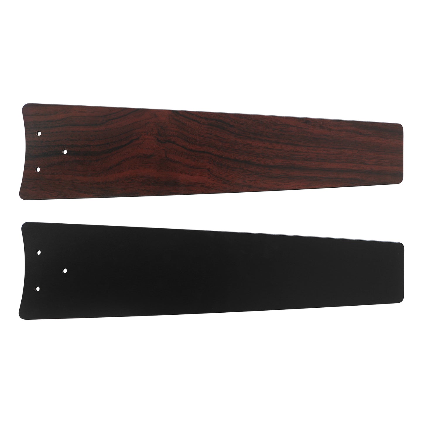 Carro USA EMPIRE 52 inch 3-Blade Ceiling Fan with Pull Chain - Black/Black & Cherrywood (Reversible Blades)