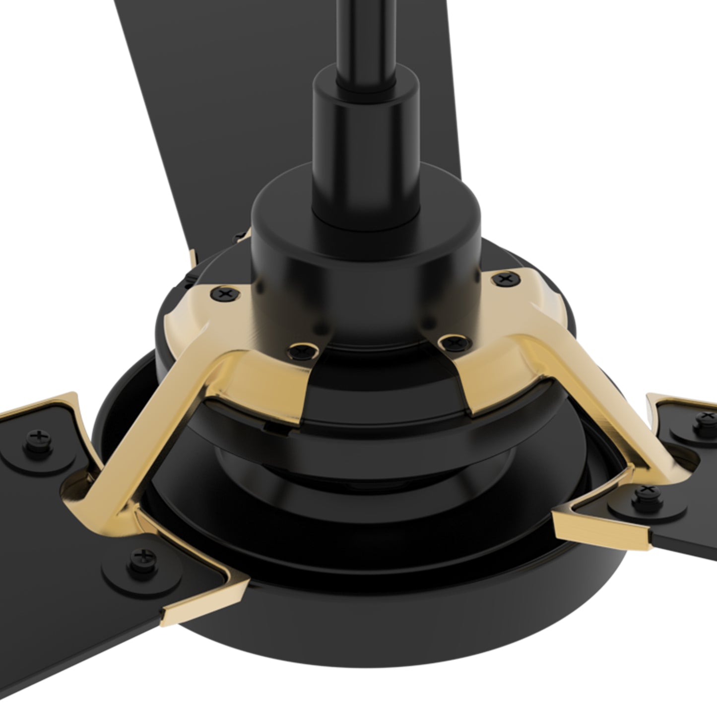 Carro USA BRISA 56 inch 3-Blade Smart Ceiling Fan with LED Light & Remote Control - Black/Black fan blades