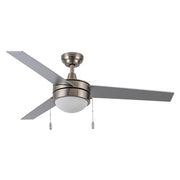EVERETT 48 Inch 3-Blade Ceiling Fan with LED Light & Pull Chain