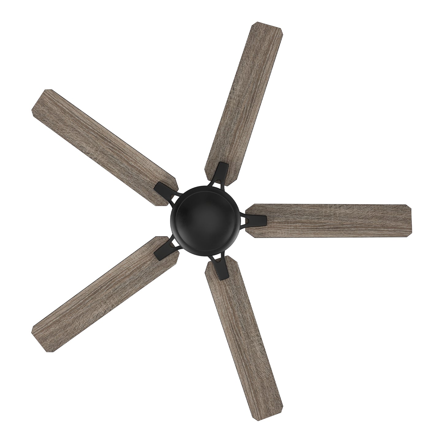 Kipton 52 inch 5-Blade Ceiling Fan with Remote Control - Black/wooden/Walnut