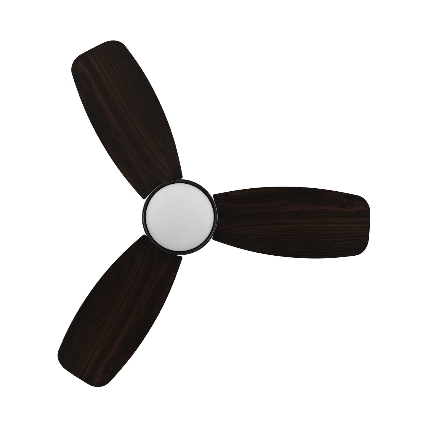 Rushmoor 44 inch 3-Blade Ceiling Fan with LED Light & Remote Control - Black