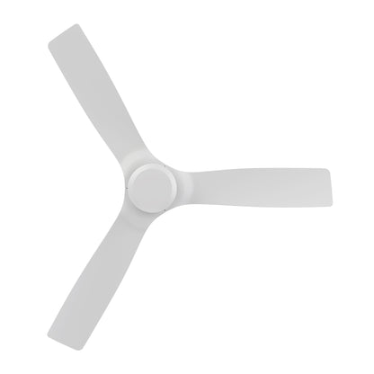 Dalby 52 inch 3-Blade Ceiling Fan with Remote Control - White (No Light)