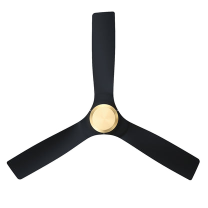 Skara 52 inch 3-Blade Ceiling Fan with Remote Control - Gold