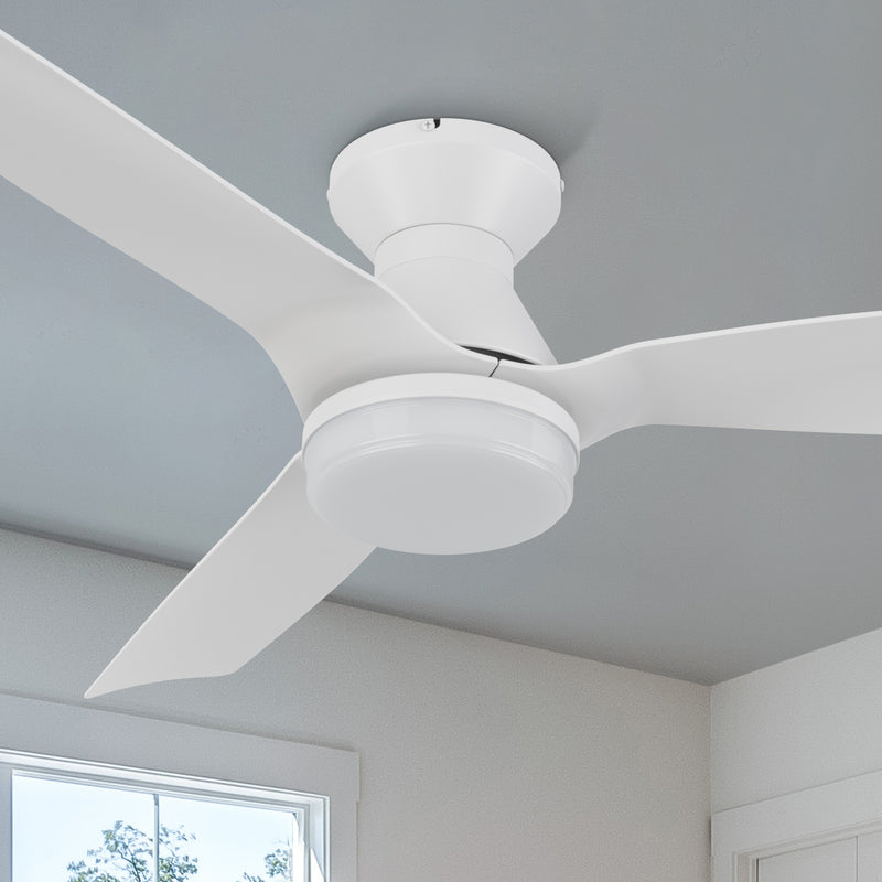Stratford 52 inch 3-Blade Ceiling Fan with Remote - White