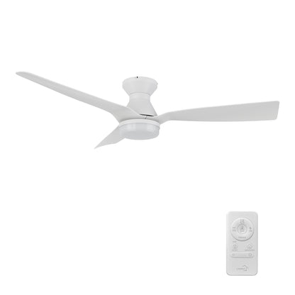 Stratford 52 inch 3-Blade Ceiling Fan with Remote - White