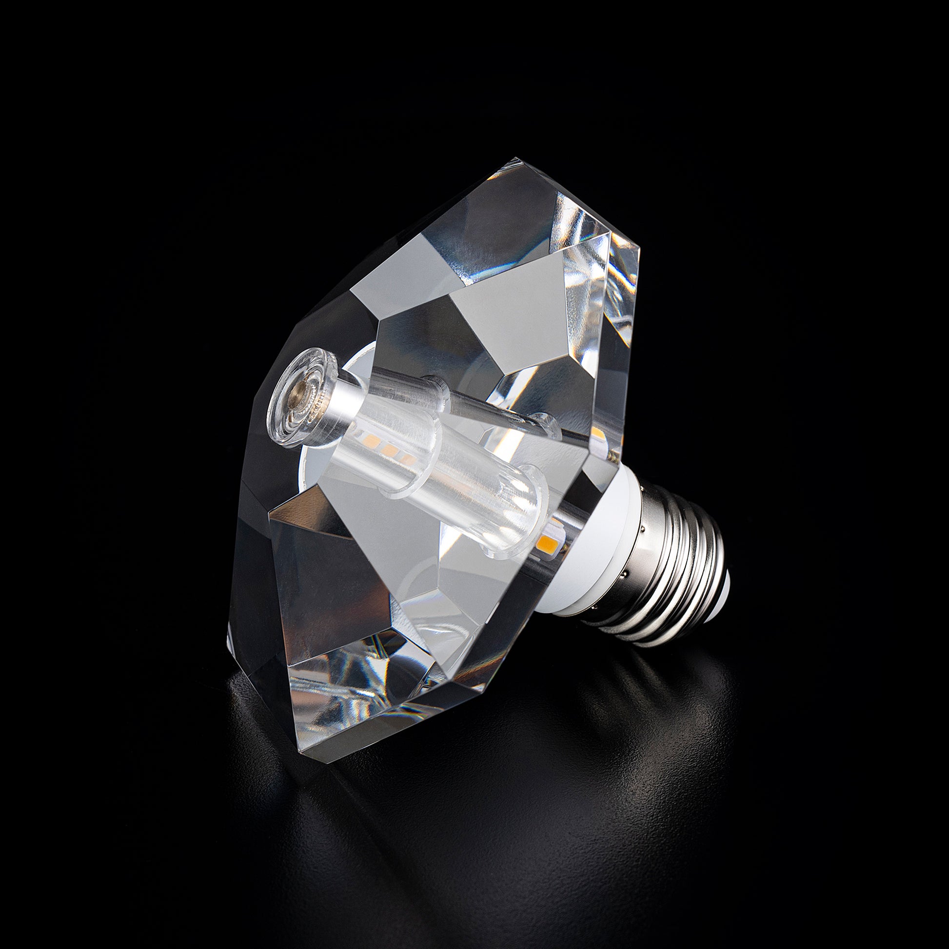 OCTAGON DIAMOND Crystal LED Light Bulb - Large