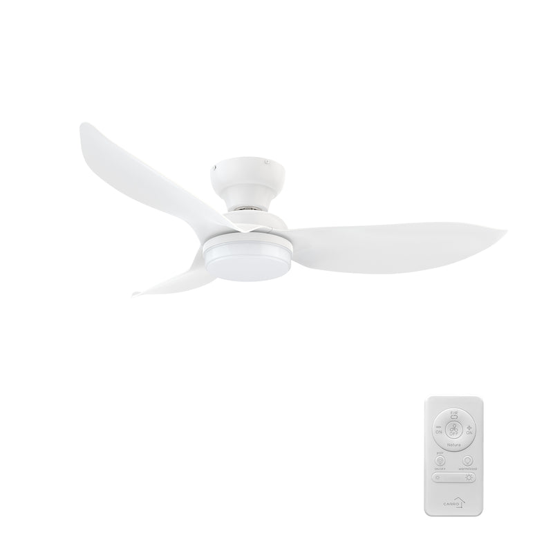 Axelle 45 inch 3-Blade Ceiling Fan with Remote Control - White