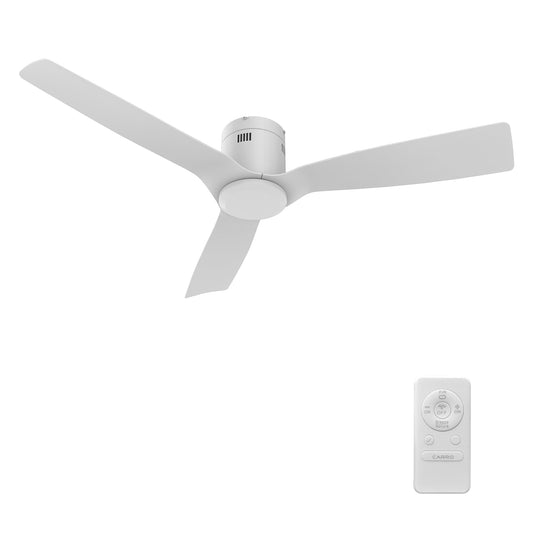 Skara 52 inch 3-Blade Ceiling Fan with Remote Control - White