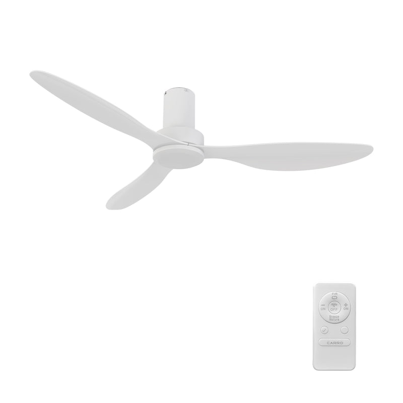 Isola 52 inch 3-Blade Ceiling Fan with Remote Control - Black