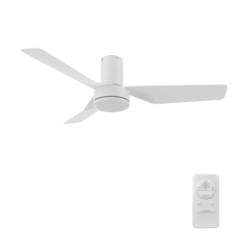Caerus 44 inch 3-Blade Ceiling Fan with Remote Control - White