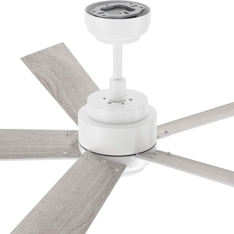 Chantal 60 inch 5-Blade Ceiling Fan with LED Light & Remote Control - White (Reversible Blades)