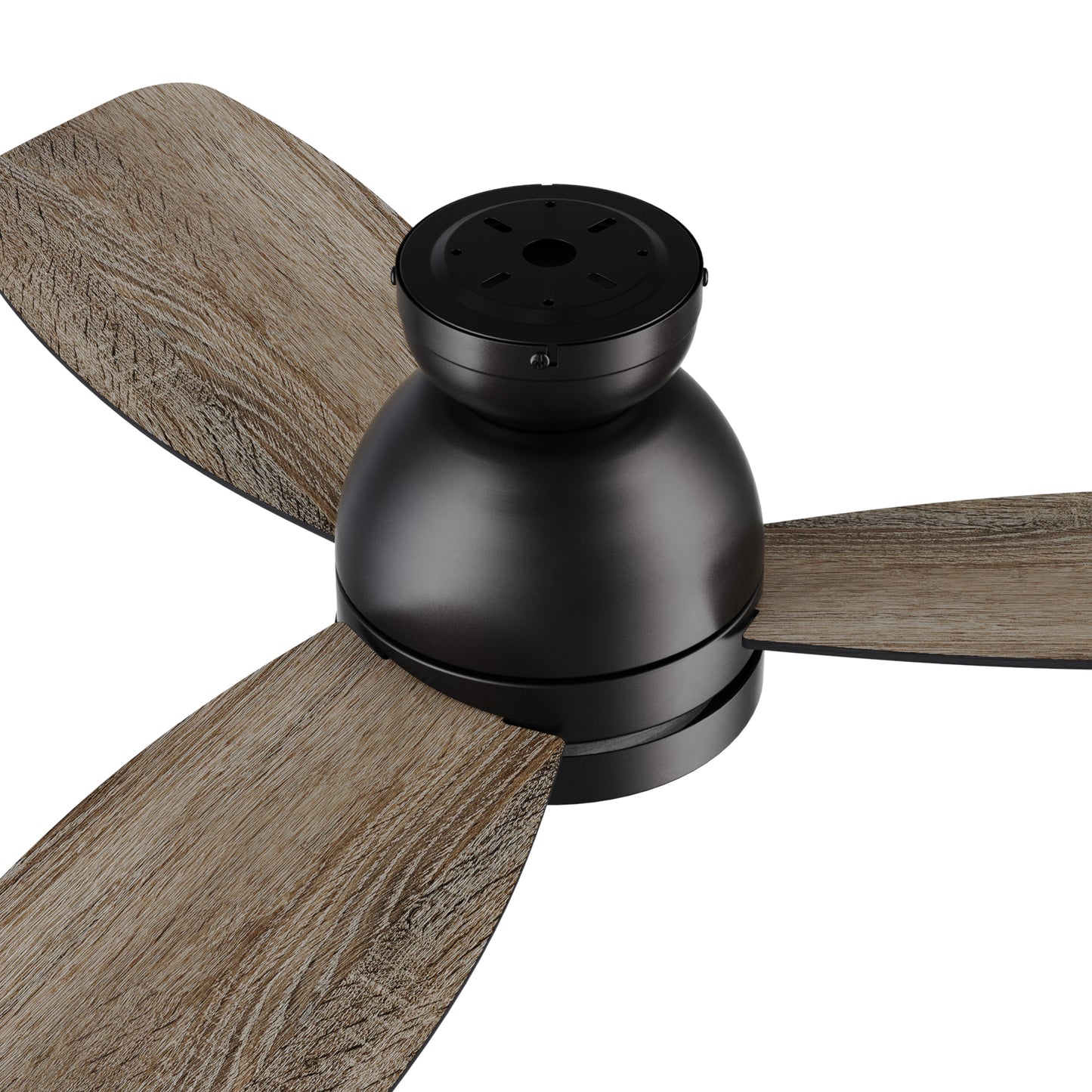 Rushmoor 44 inch 3-Blade Ceiling Fan with LED Light & Remote Control - Black