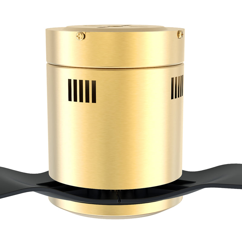 Skara 52 inch 3-Blade Ceiling Fan with Remote Control - Gold