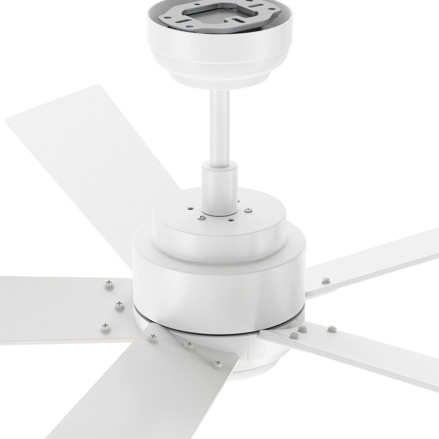 Chantal 60 inch 5-Blade Ceiling Fan with LED Light & Remote Control - White (Reversible Blades)