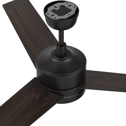 Valkyrie 52 inch 3-Blade Ceiling Fan with LED Light & Remote Control - Black