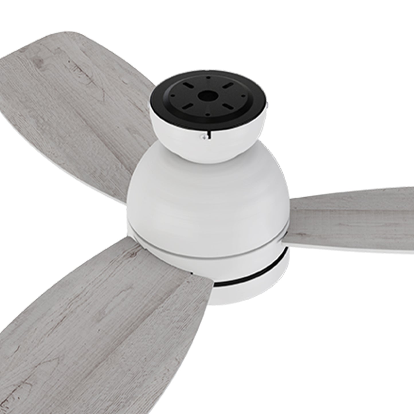 Rushmoor 44 inch 3-Blade Ceiling Fan with LED Light Kit & Remote Control - White