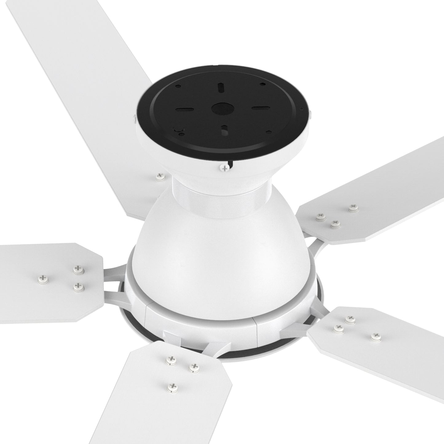 Kipton 52 inch 5-Blade Ceiling Fan with LED Light Kit & Remote Control - White