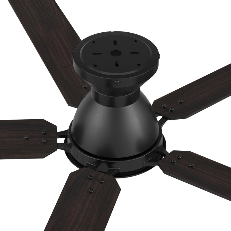 Kipton 52 inch 5-Blade Ceiling Fan with Remote Control - Black/wooden/Walnut