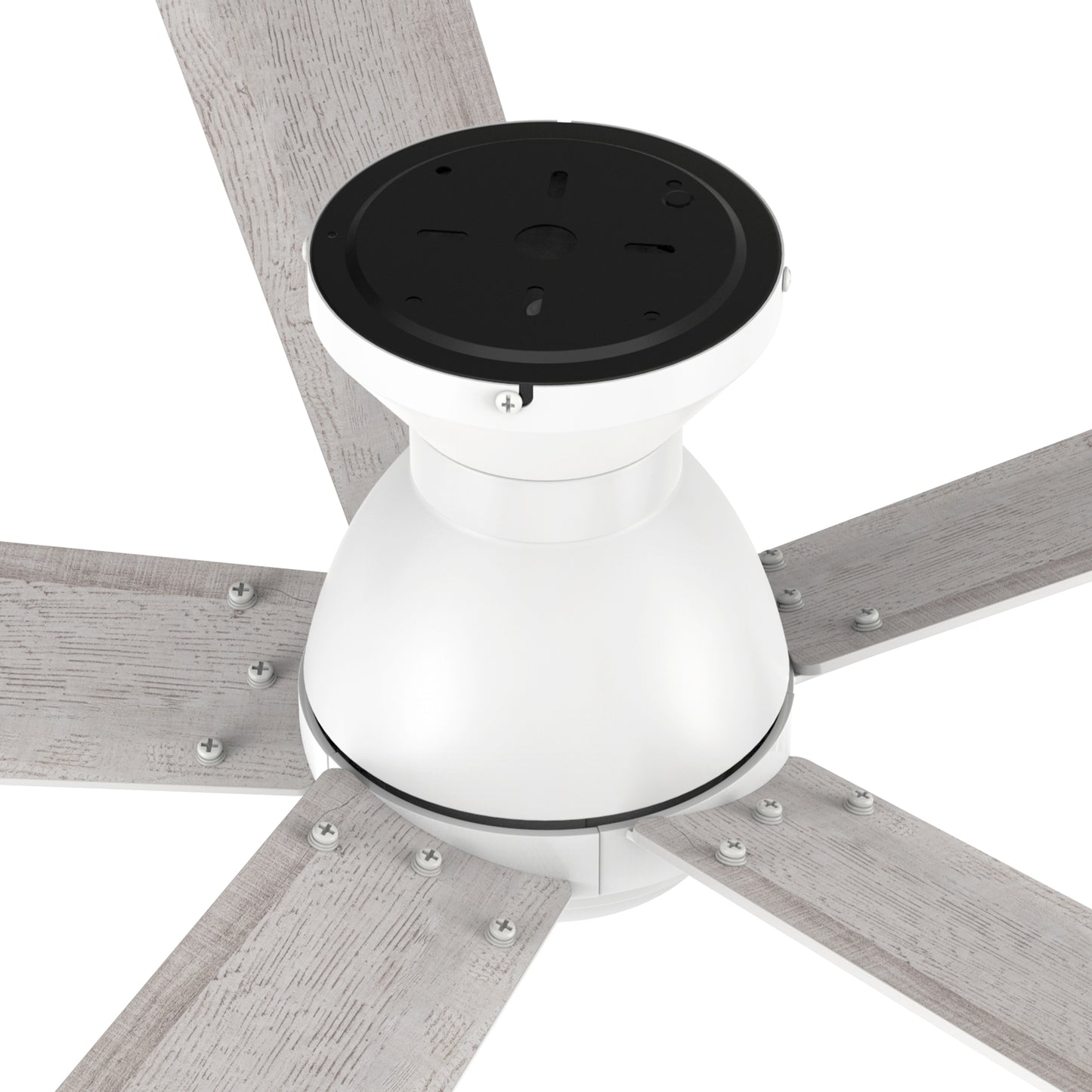 Clayton 52 inch 5-Blade Ceiling Fan with Remote- White