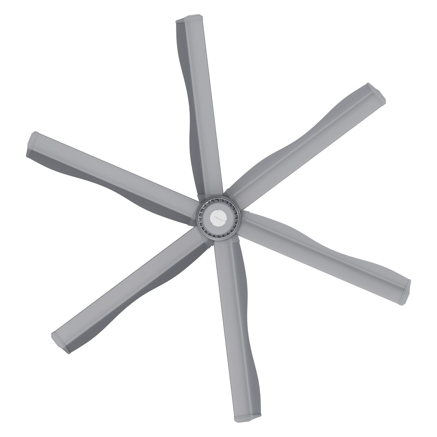 ZENON 6-Blade 8ft 120V Commercial HVLS Fan with Wall Control - Silver