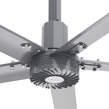 MAKANI 5-Blade 12ft 240V Industrial HVLS Fan with Wall Control - Silver