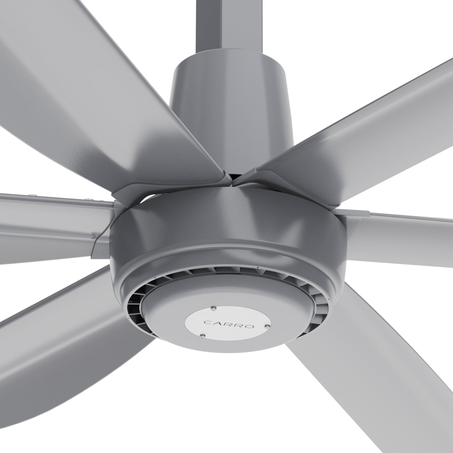 ZENON 6-Blade 10ft 120V Commercial HVLS Fan with Wall Control - Silver