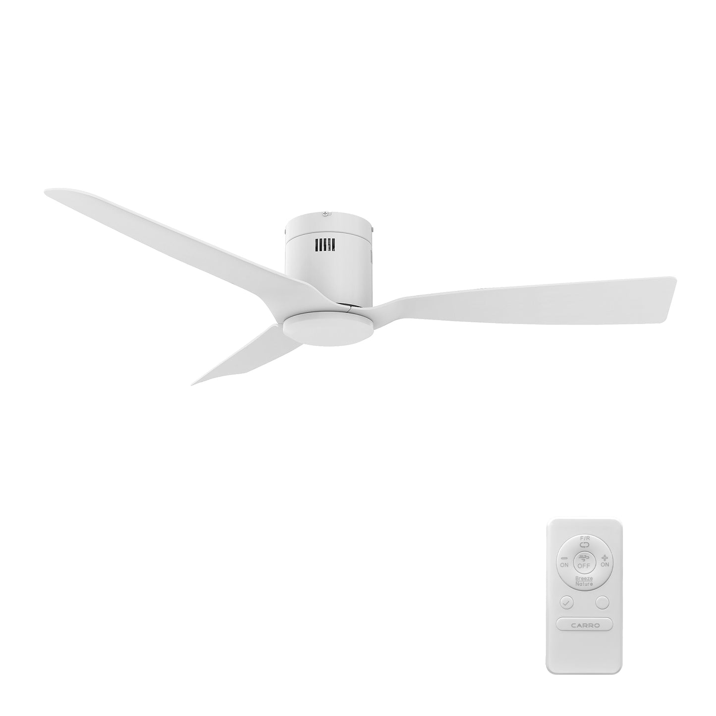 Skara 52 inch 3-Blade Ceiling Fan with Remote Control - White