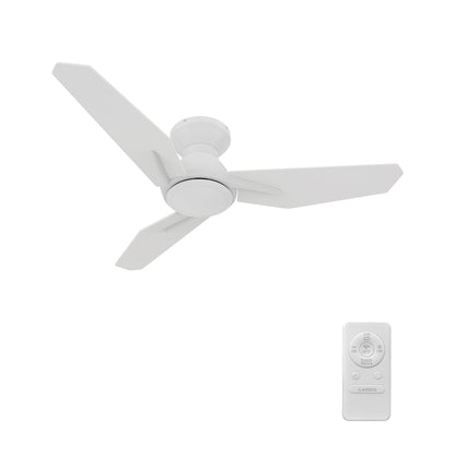 Leon 44 inch 3-Blade Ceiling Fan with Remote Control - White