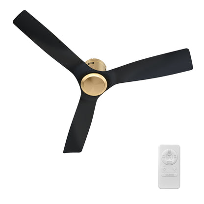 Skara 52 inch 3-Blade Ceiling Fan with Remote Control - Gold