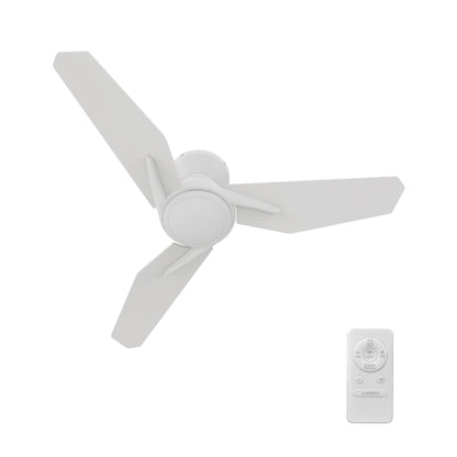 Leon 44 inch 3-Blade Ceiling Fan with Remote Control - White