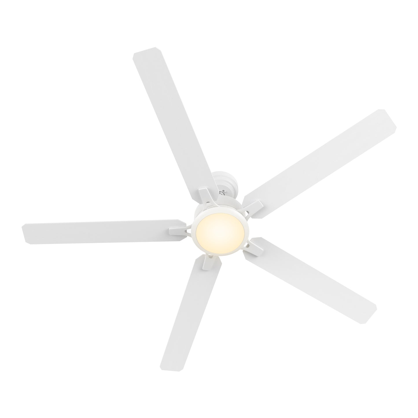 Dunkirk 60 inch 5-Blade Ceiling Fan with Remote Control - White