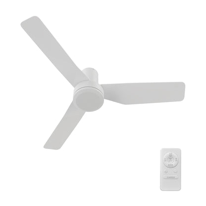 Caerus 44 inch 3-Blade Ceiling Fan with Remote Control - White