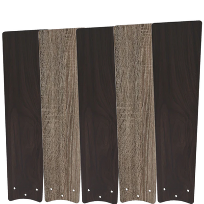 ASCENDER 60 inch (5-Blade) Replacement Blades - Reversible Walnut & Barnwood