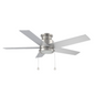 ASCOTT 52 inch 5 Blade Flush Mount Ceiling Fan with Pull Chain