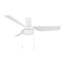 FORMOSA 44 inch 3-Blade Flush Mount Ceiling Fan with Pull Chain