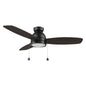 GREENWOOD 48" 52" 3-Blade Flush Mount Ceiling Fan with Pull Chain