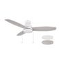 GREENWOOD 48" 52" 3-Blade Flush Mount Ceiling Fan with Pull Chain