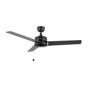 VINK 52 inch 3-Blade No Light Ceiling Fan with Pull Chain