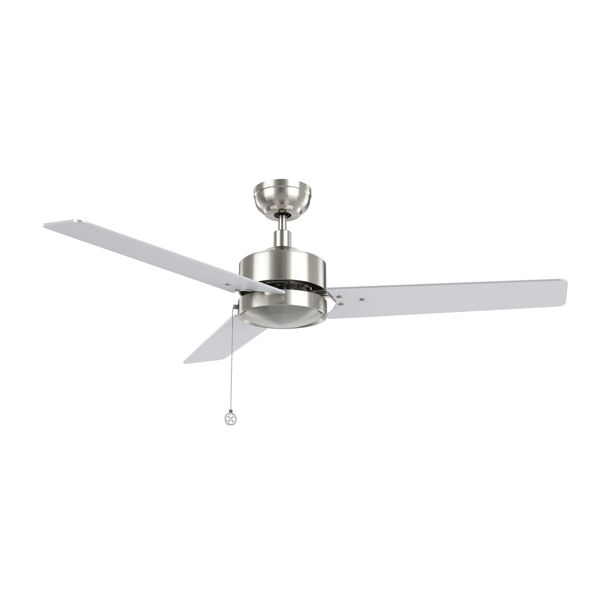 VINK 52 inch 3-Blade No Light Ceiling Fan with Pull Chain