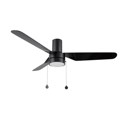 MORGAN 52 inch 3-Blade Flash Mount Ceiling Fan with Pull Chain