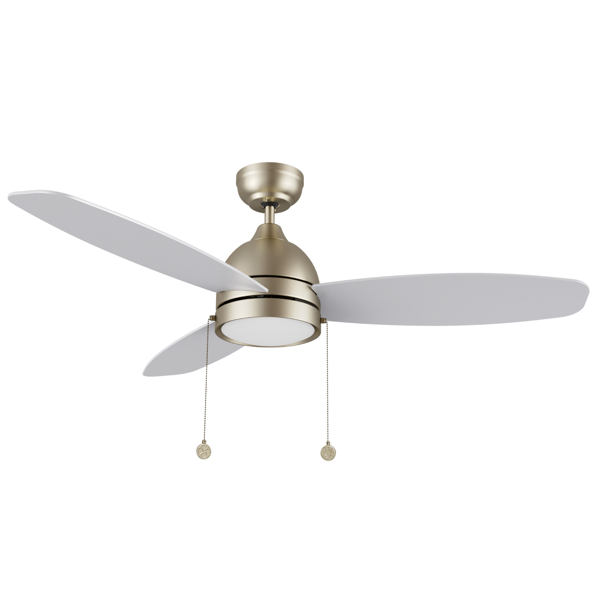 GREENWOOD 52" inch 3-Blade Ceiling Fan with LED Light & Pull Chain