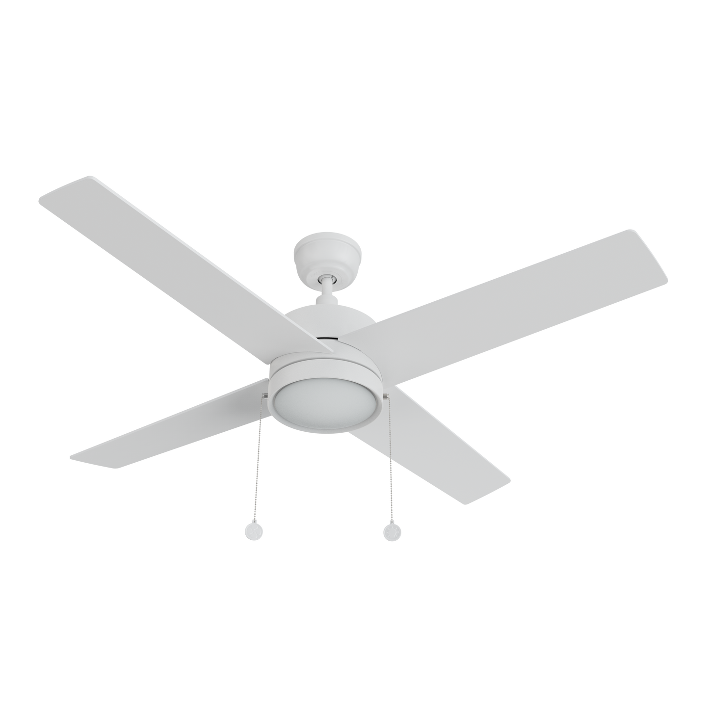 ASCOTT 52 inch 4-Blade Ceiling Fan with Pull Chain