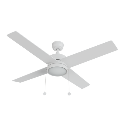 ASCOTT 52 inch 4-Blade Ceiling Fan with Pull Chain