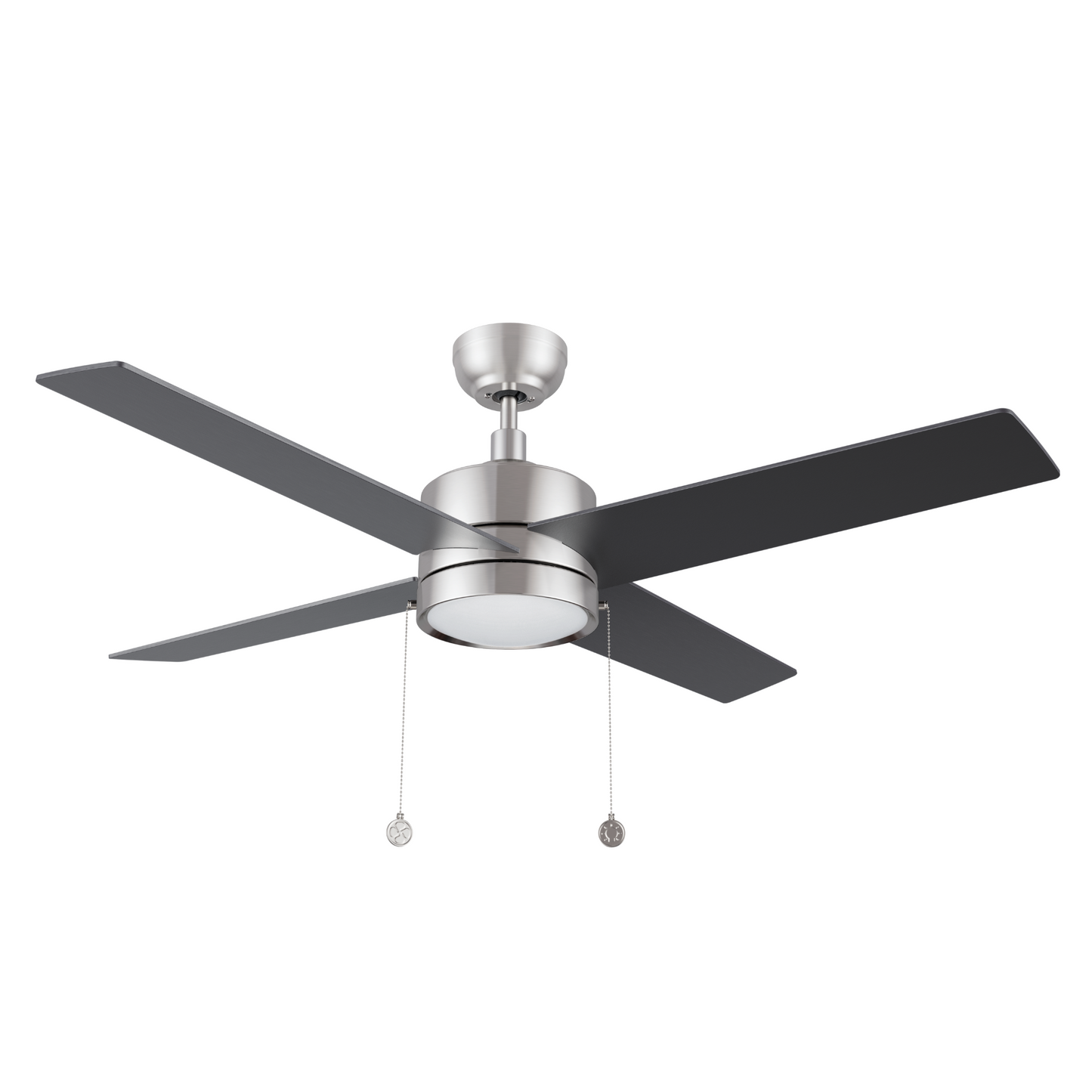 ASCOTT 52 inch 4-Blade Ceiling Fan with Pull Chain