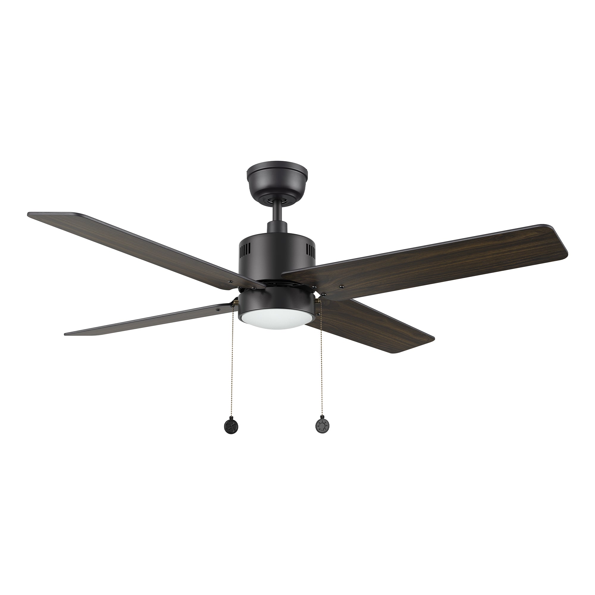 APEX 52 inch 4-Blade Ceiling Fan with LED Light & Pull Chain