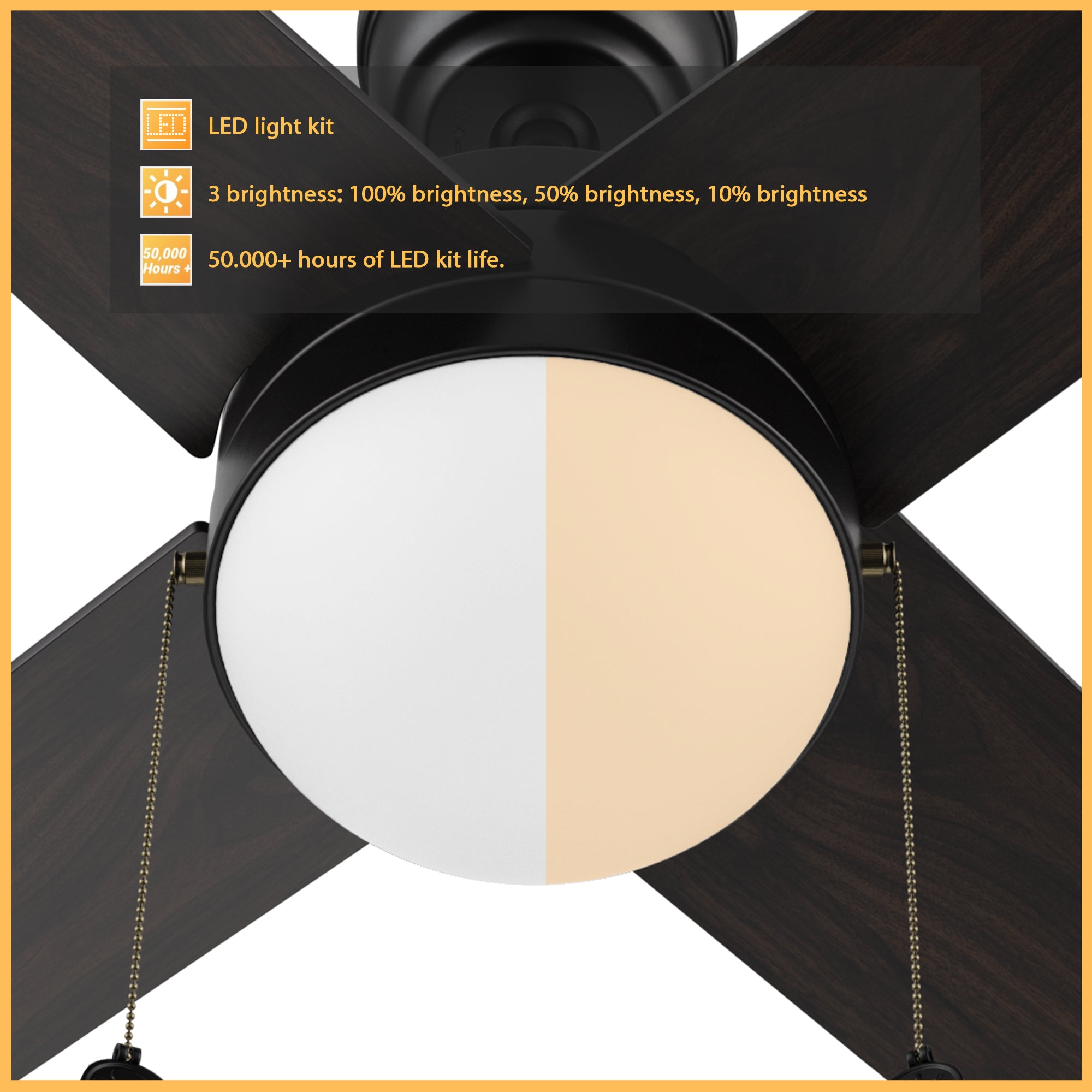 MALTA - Black Replacement Light Kit Pan